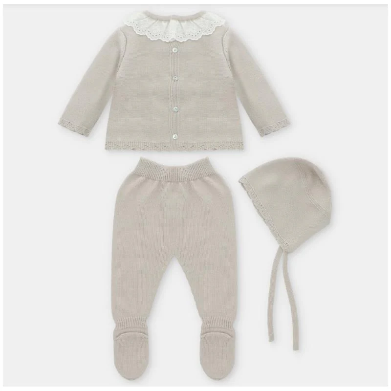 Martin Aranda - Take Me Home Sweater, Leggings & Bonnet Knit Newport Stone - Image 2