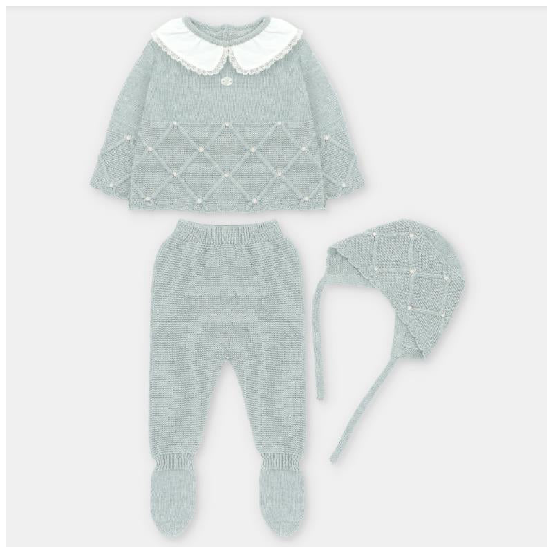 Martin Aranda - Take Me Home Sweater, Leggings & Bonnet Knit York Dusty Rose