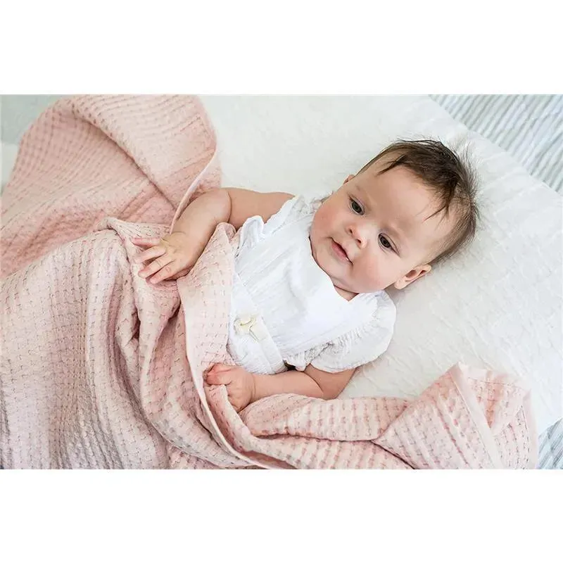 Mary Meyer - Lulujo Waffle Blanket, Ballet Slipper - Image 2