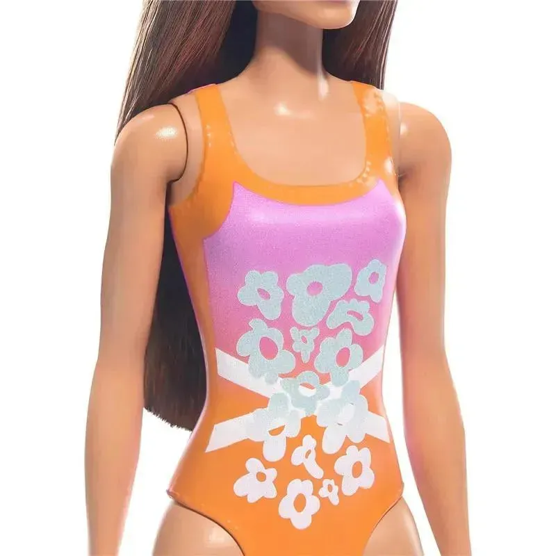 Mattel - Barbie Beach Doll with Orange Swimsuit - Image 5