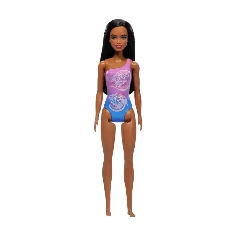 Mattel - Barbie Beach Doll With Purple Swimsuit