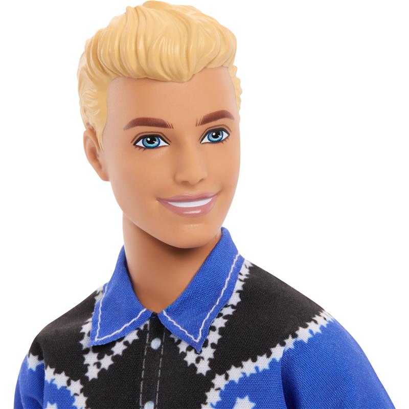 Mattel - Barbie Fashionistas Ken Doll Wearing a Removable Western Shirt - Image 3
