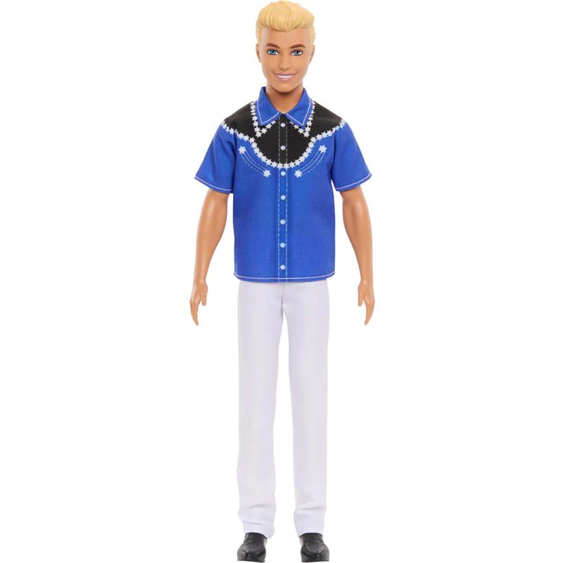 Mattel - Barbie Fashionistas Ken Doll Wearing a Removable Western Shirt - Image 4