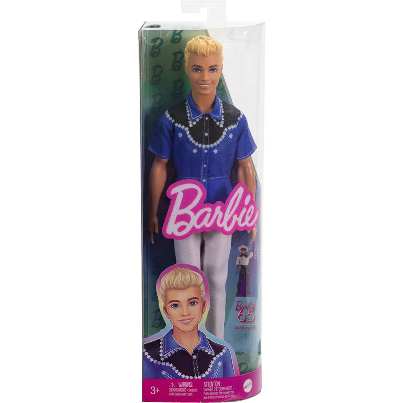 Mattel - Barbie Fashionistas Ken Doll Wearing a Removable Western Shirt - Image 6