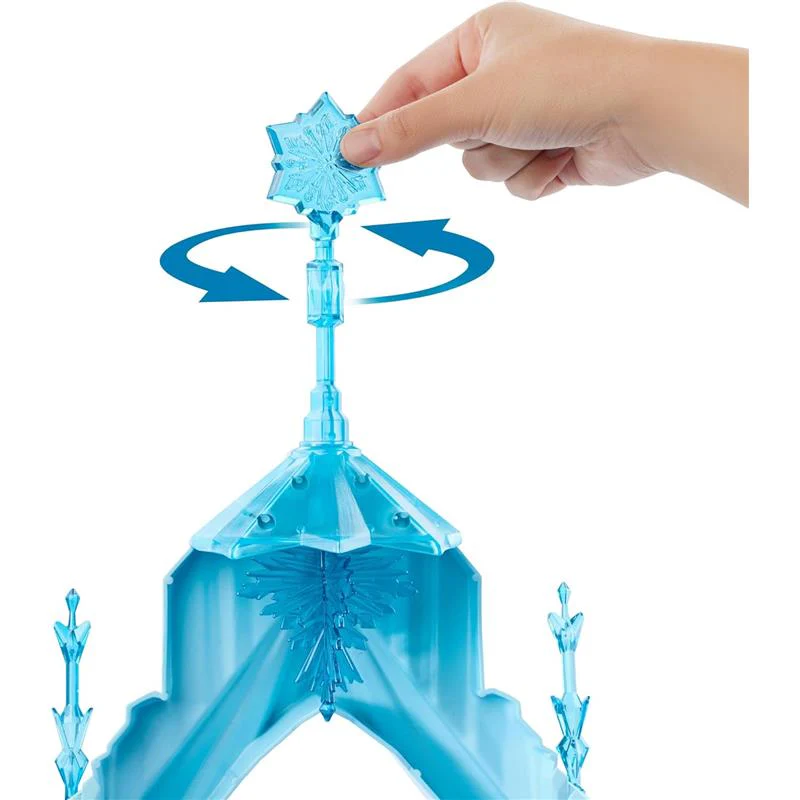 Mattel - Disney Frozen Elsa Ice Castle Playset with Olaf Figure - Image 2