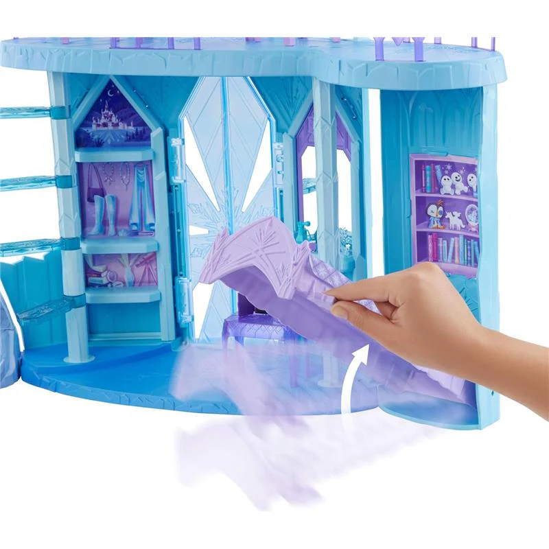 Mattel - Disney Frozen Elsa Ice Castle Playset with Olaf Figure - Image 3