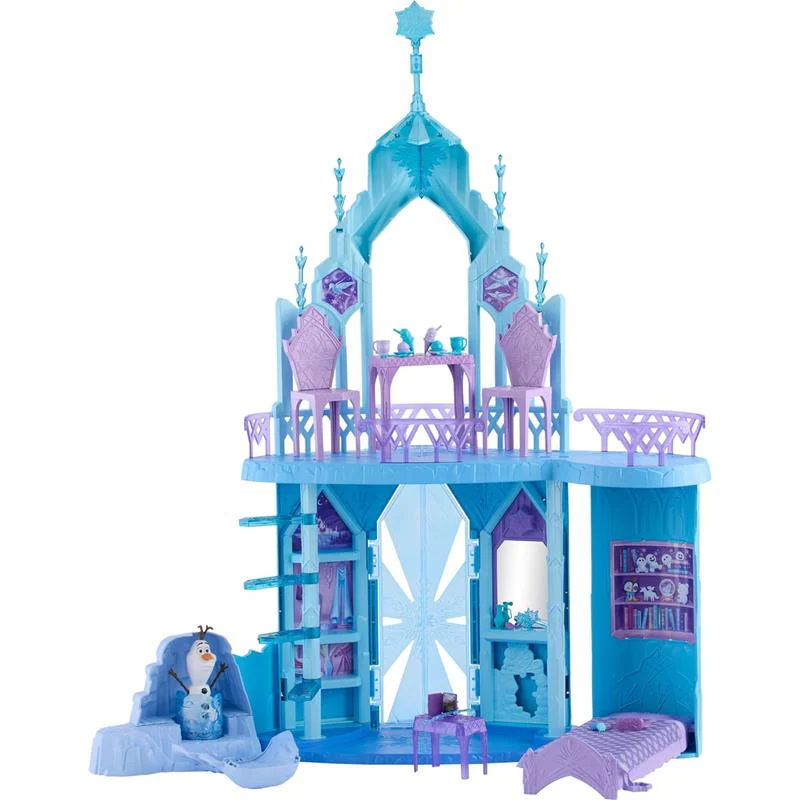 Mattel - Disney Frozen Elsa Ice Castle Playset with Olaf Figure - Image 4
