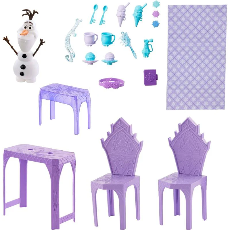 Mattel - Disney Frozen Elsa Ice Castle Playset with Olaf Figure - Image 5