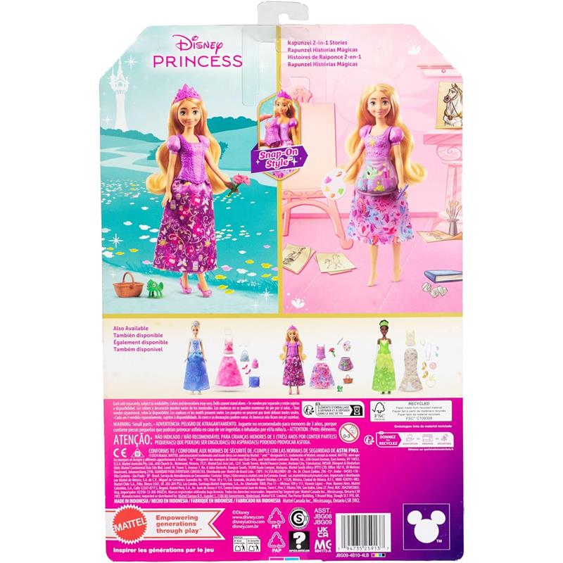 Mattel - Disney Princess Fashion Storytelling Doll, Rapunzel - Image 5