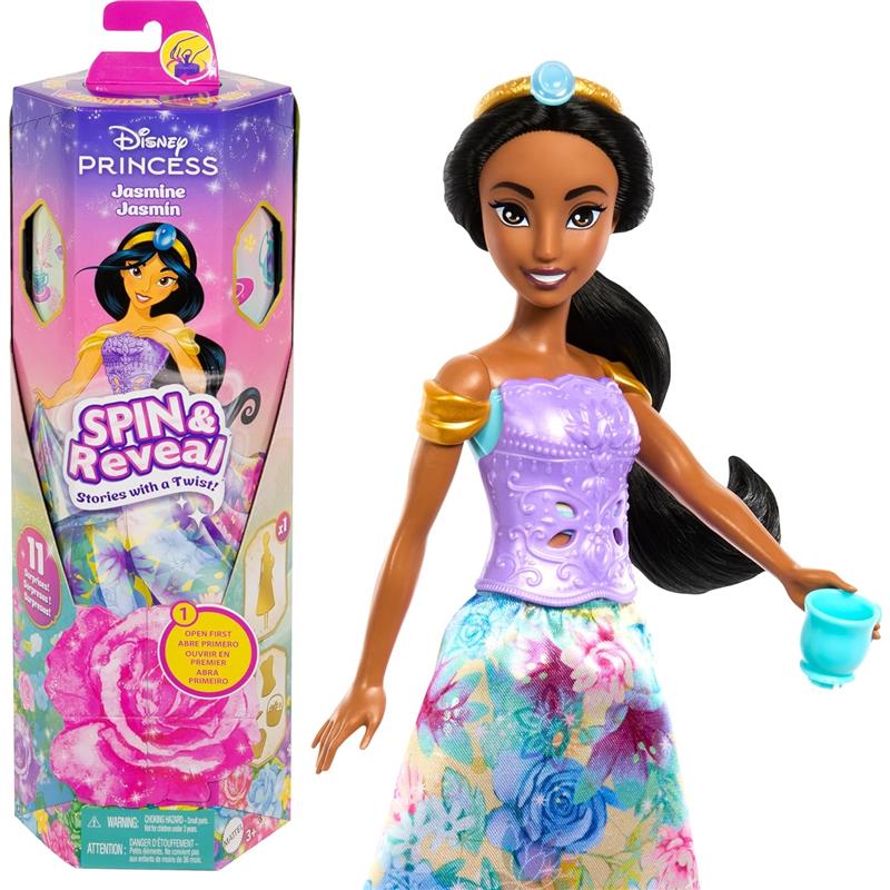 Mattel - Disney Princess Spin & Reveal, Jasmine