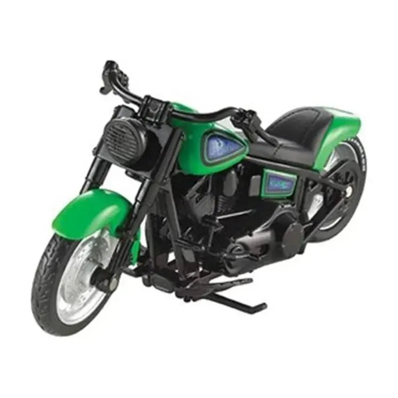 Mattel - Hot Wheels Street Power Green Fat Ride Motorcycle - Image 2