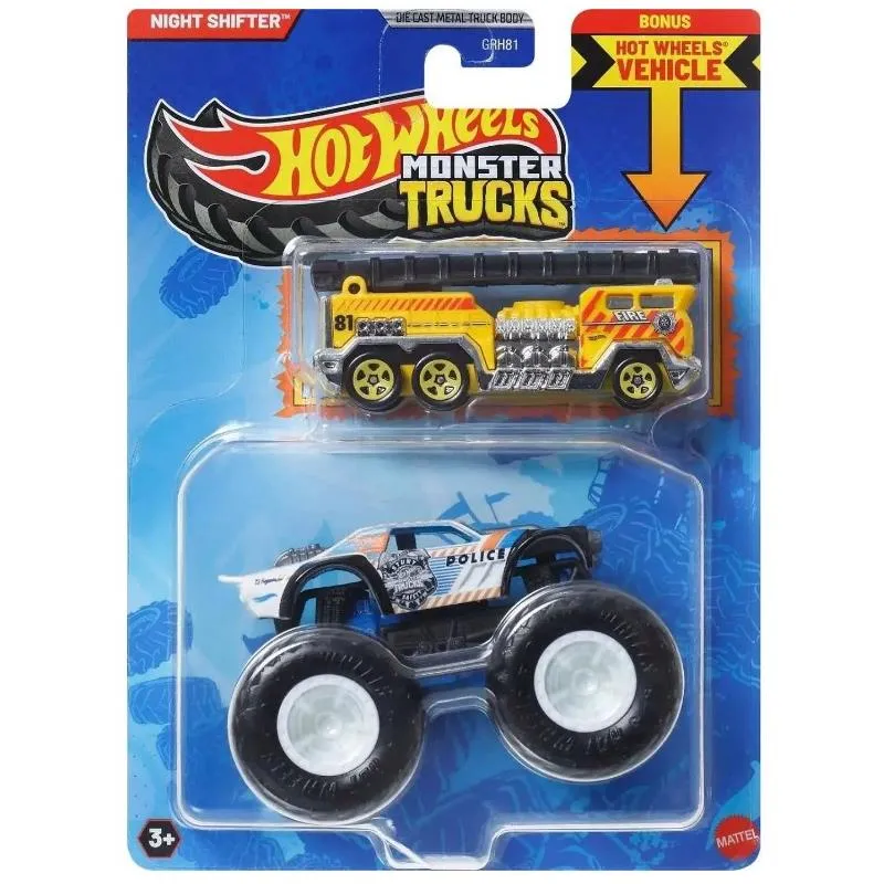 Mattel - Hw Mt Die-Cast & Truck Night Shifter And 5 Alarm