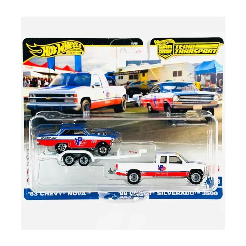 Mattel -Team Transport '88 Chevy Silverado 3500 & '63 Chevy Nova