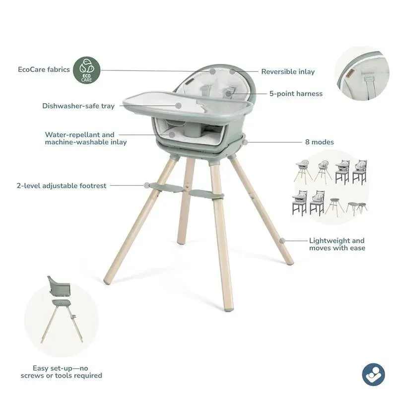 Maxi-Cosi - Moa 8-in-1 Highchair, Classic Green - Image 3