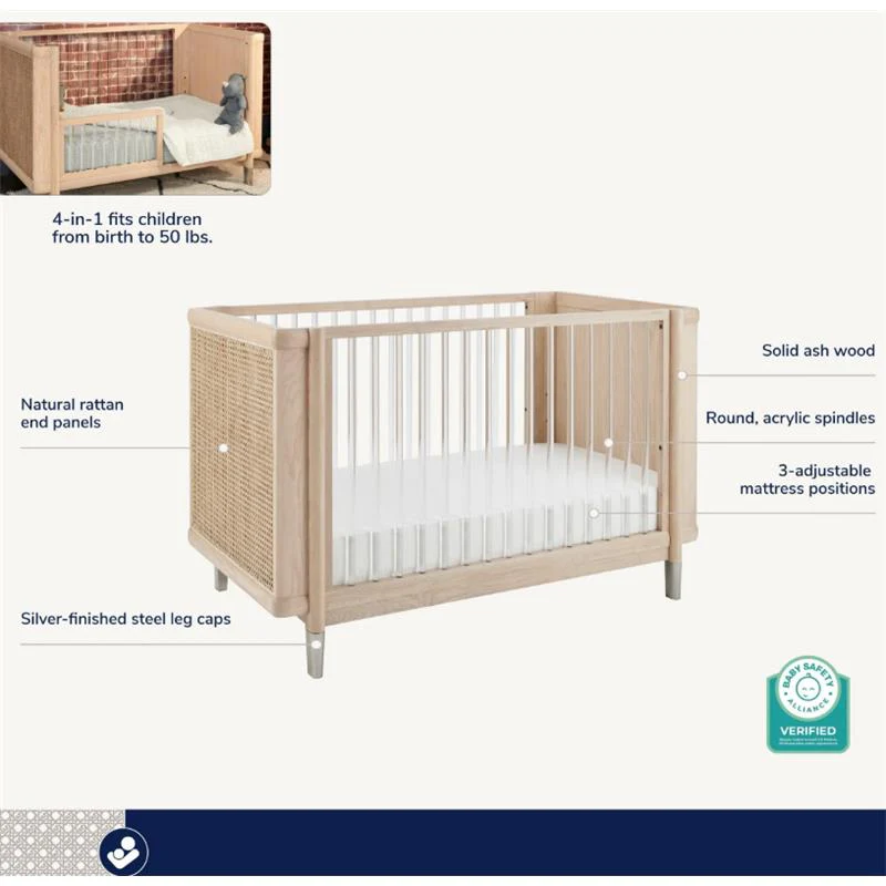 Maxi-Cosi Nursery Brisa 4-in-1 Convertible Crib with Toddler Bed - Image 5
