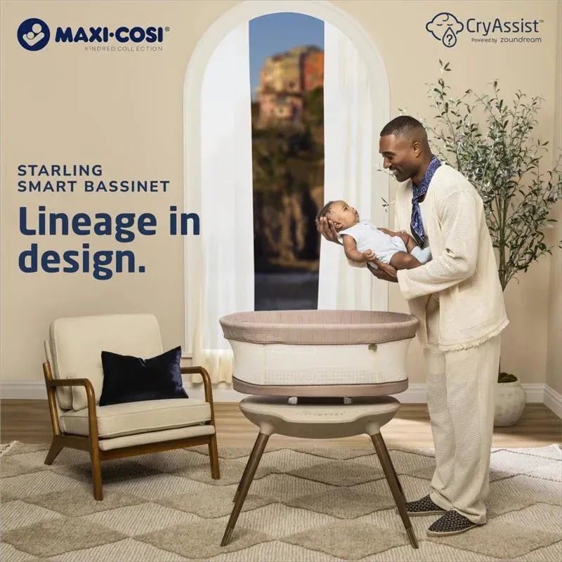Maxi-Cosi - Starling Smart Bassinet Kindred Collection, Onyx Heritage - Image 4