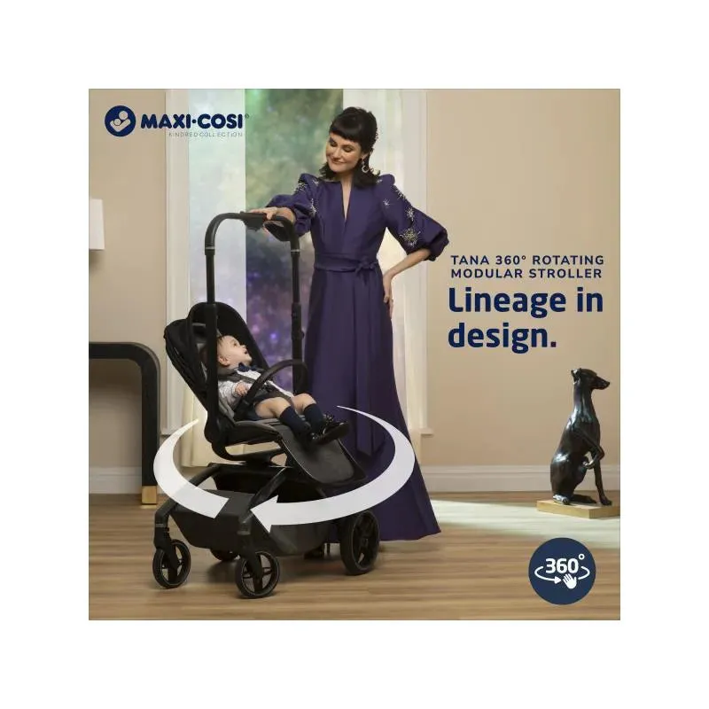 Maxi-Cosi - Tana 360 Rotating Modular Stroller Kindred Collection, Onyx Heritage - Image 6