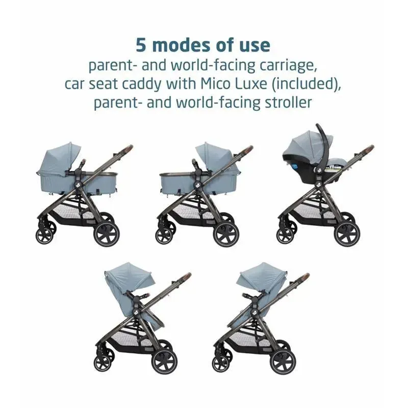 Maxi-Cosi - Zelia 2 Luxe 5-in-1 Modular Travel System, New Hope Grey - Image 6
