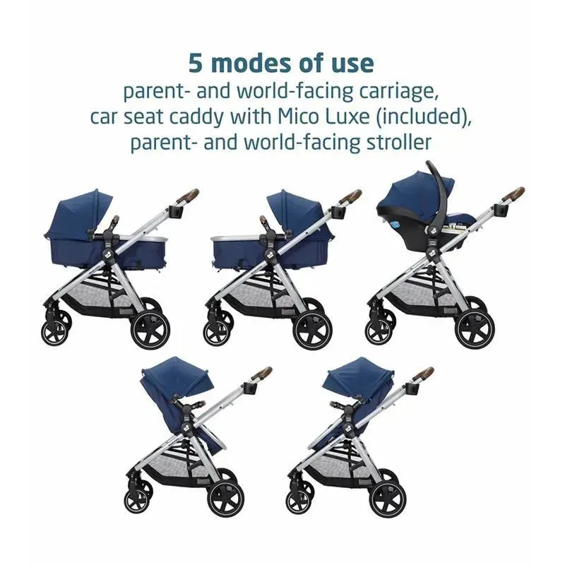 Maxi-Cosi - Zelia 2 Luxe 5-in-1 Modular Travel System, New Hope Navy - Image 7