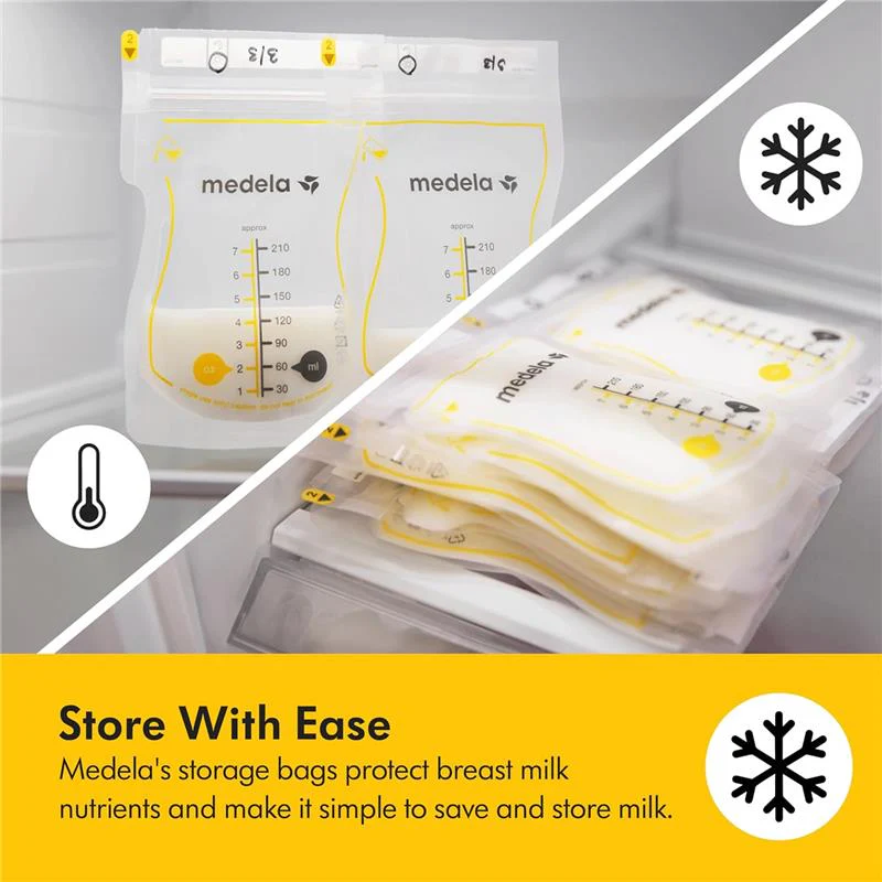 Medela - Easy Pour Breastmilk Storage Bags 100 Count 7oz/210ml Disposable, Leakproof, Fast Freeze - Image 4