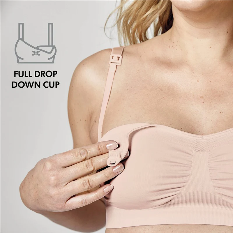Medela - Keep Cool Bra Seamless Comfort Breathable Pregnancy Bra - Chai - Image 4