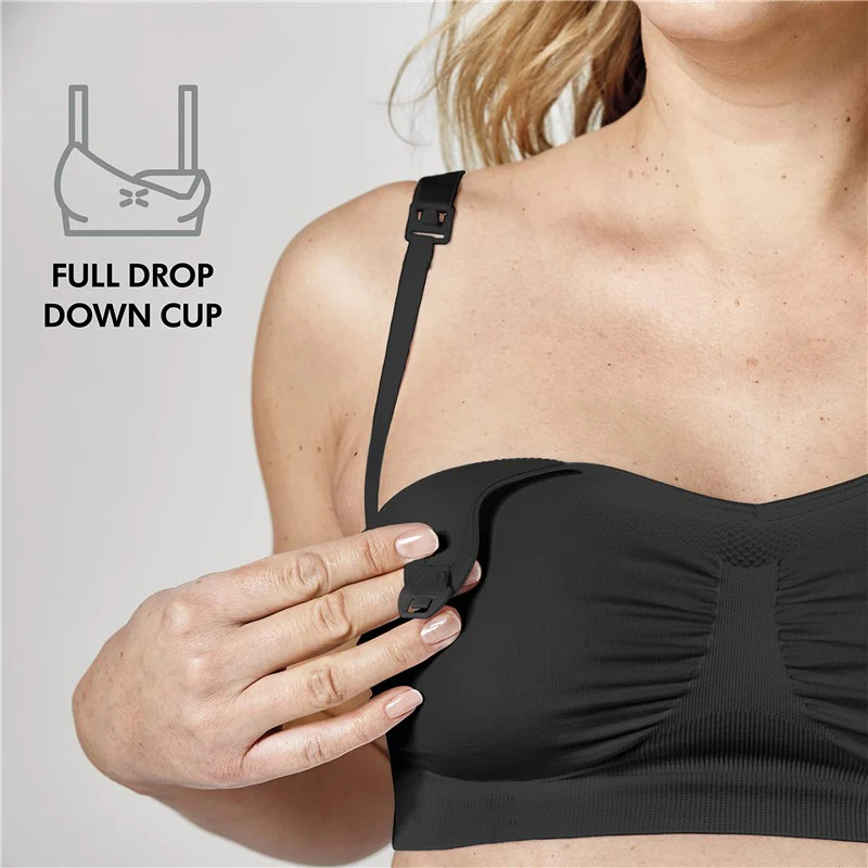 Medela - Maternity & Nursing Bras for Breastfeeding, Keep Cool Bra - Black - Image 4