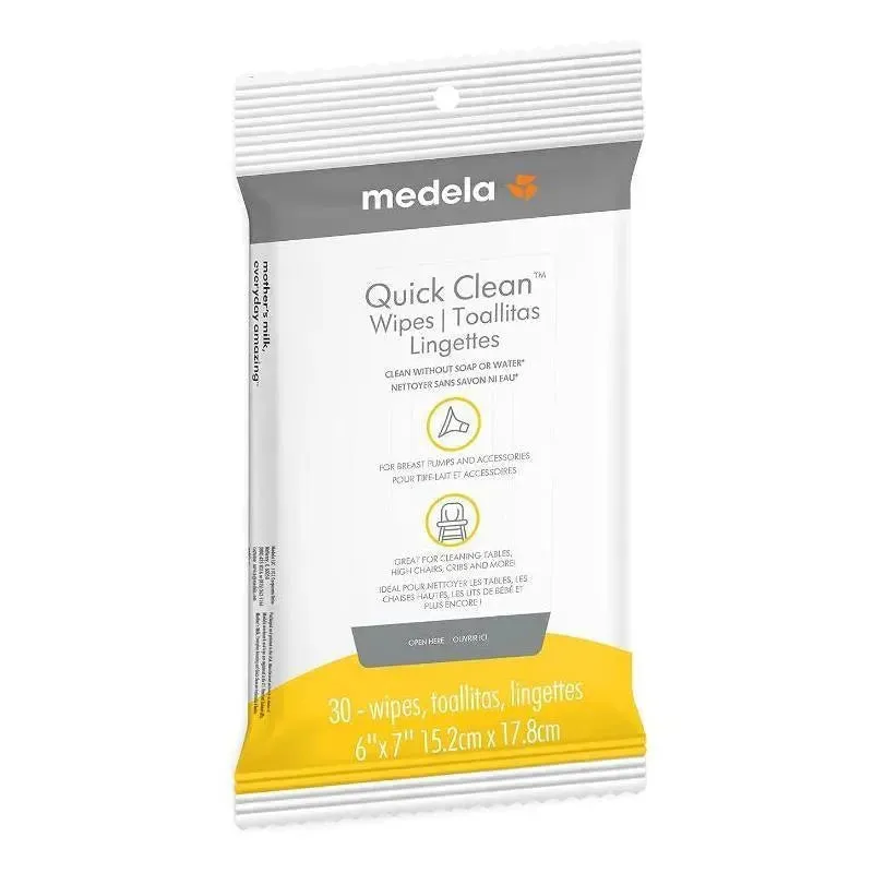 Medela - 30Ct Quick Clean Breast Pump and Accessory Wipes