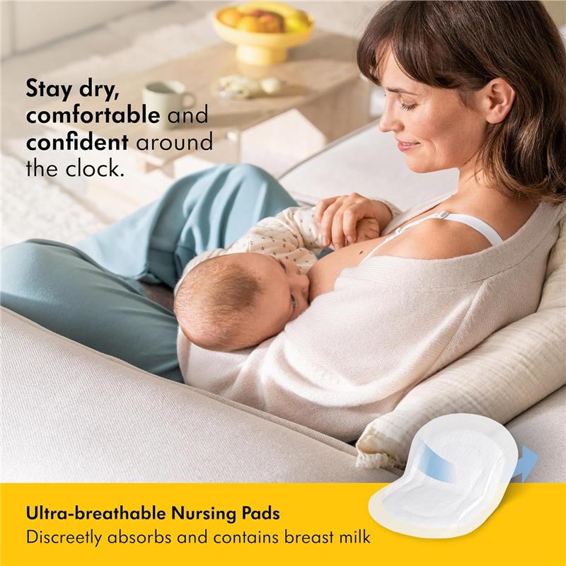 Medela - Ultra-Breathable Nursing Pads, Highly Absorbent, Super Soft, Discreet Design For Comfortable Wear, Pack Of 60 - Image 2