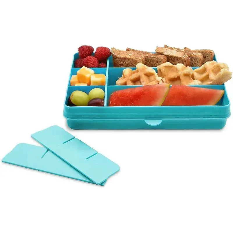 Melii - 12 Compartments Divided Snack Container, Blue - Image 2