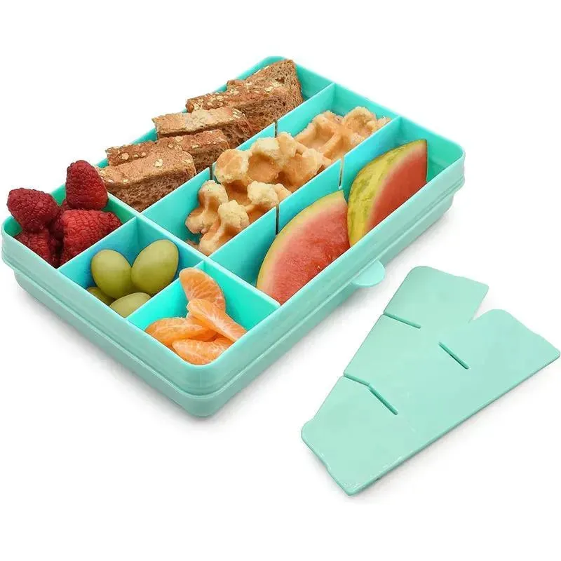 Melii - 12 Compartments Divided Snack Container, Blue - Image 3