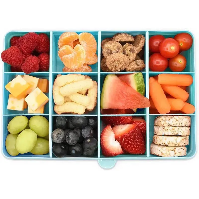 Melii - 12 Compartments Divided Snack Container, Blue - Image 5