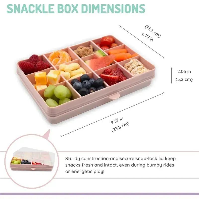 Melii - 12 Compartments Divided Snack Container, Pink - Image 3