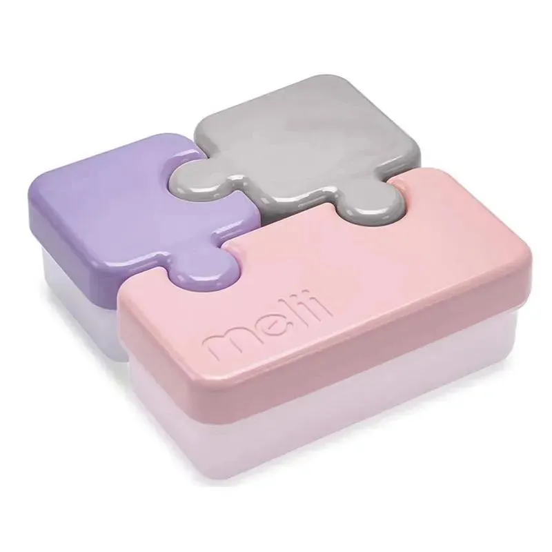 Melii - 3 Compartments Puzzle Bento Box Food Storage Container
