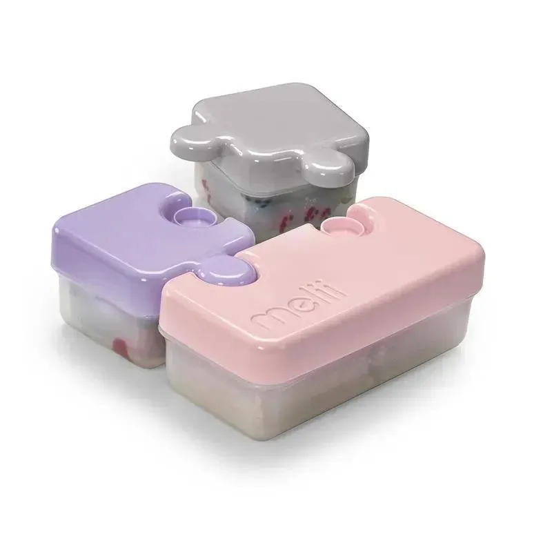 Melii - 3 Compartments Puzzle Bento Box Food Storage Container - Image 2