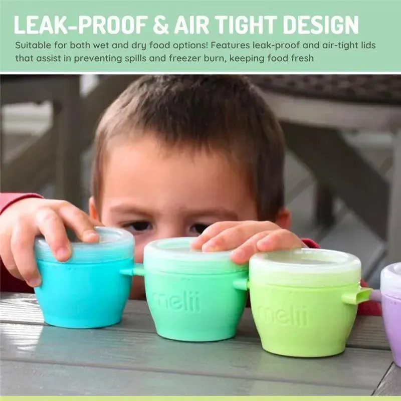 Melii - 6Pk Snap & Go Baby Food Storage Containers with lids, 2 Oz - Image 4
