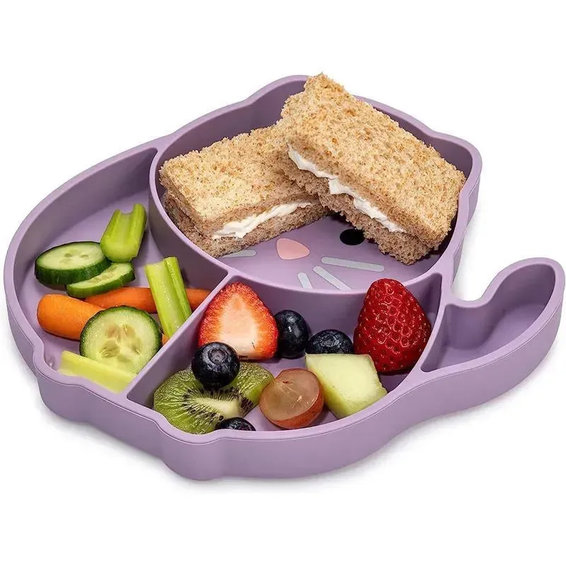 Melii - Divided Silicone Suction Plate, Cat - Image 2
