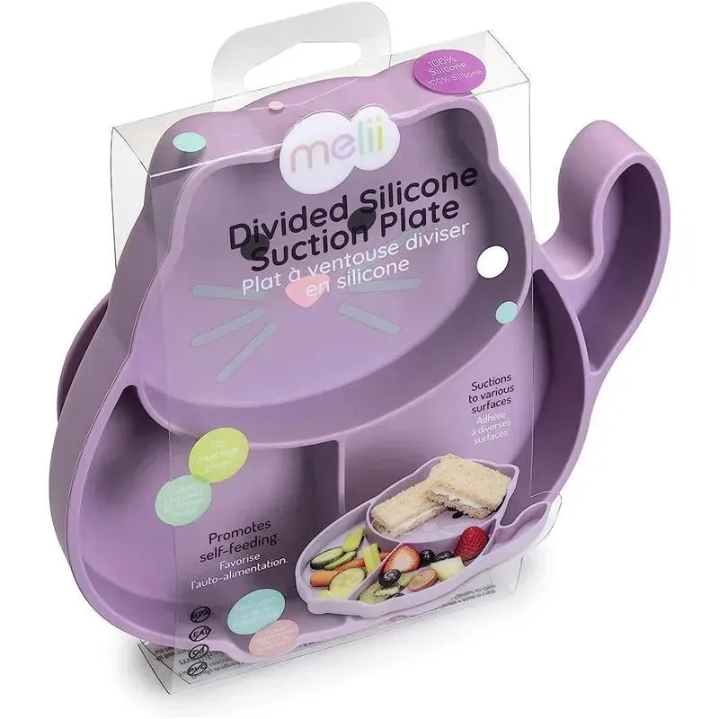 Melii - Divided Silicone Suction Plate, Cat - Image 3