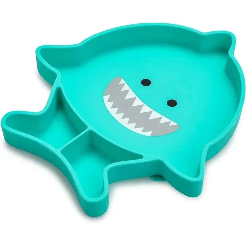 Melii - Divided Silicone Suction Plate, Shark