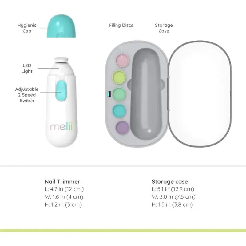 Melii - Electric Nail File, Safe Trimmer & Clipper - Image 2