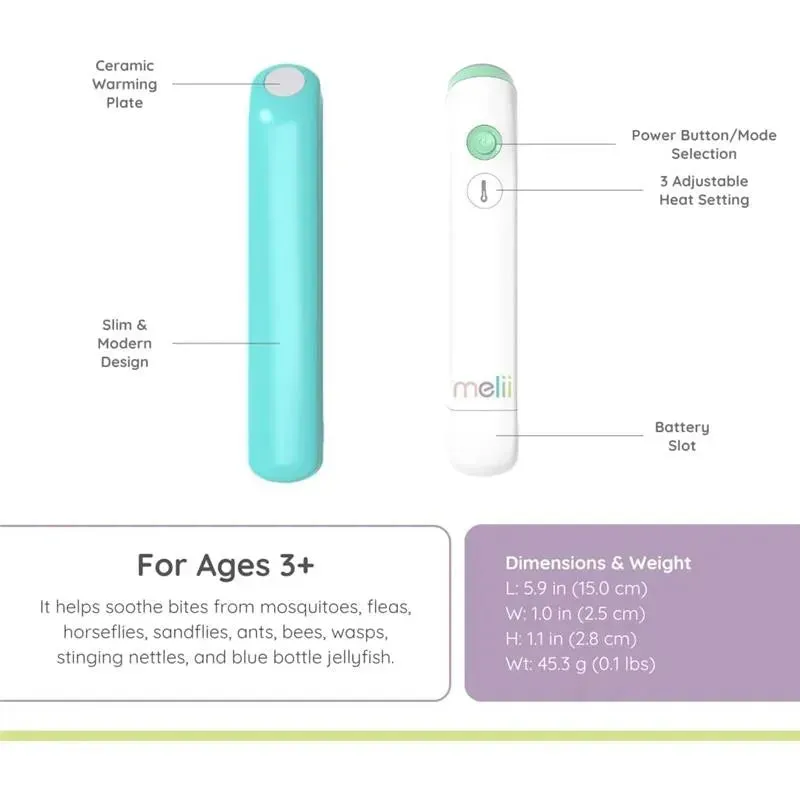 Melii - Electric No-Itch Bug Bite Relief from Itching & Swelling, Kids and Adults - Image 3