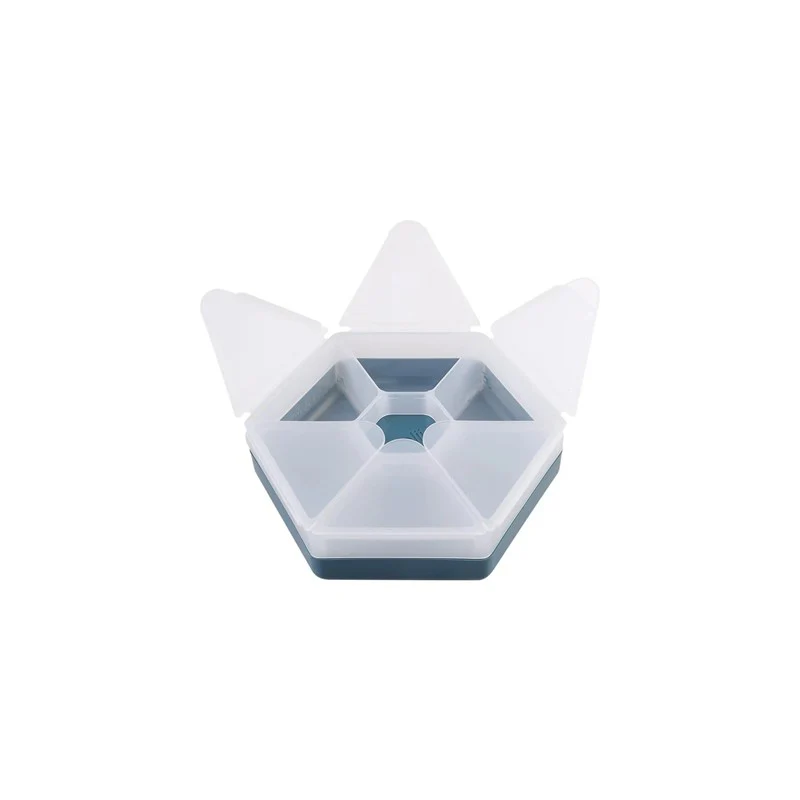 Melii - Luxe Hexagon Snackle Box - Blue - Image 3