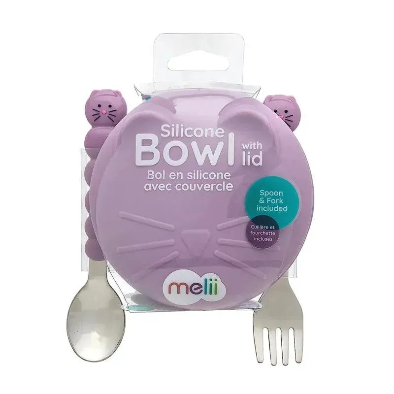 Melii - Silicone Cat Bowl With Lid & Utensils - Image 2