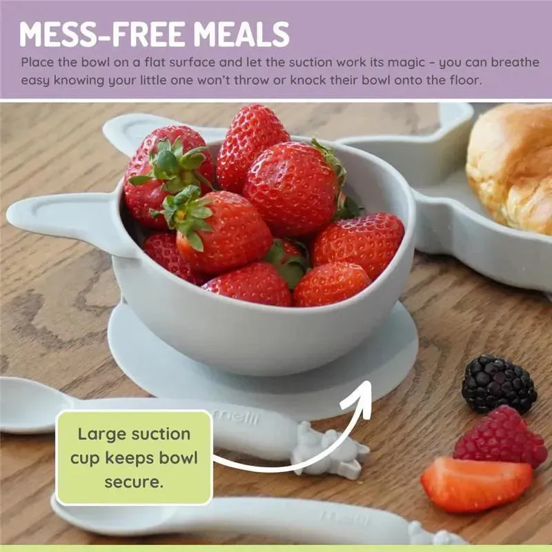 Melii - Silicone Suction Bowls,10.1 oz, 2 Pack, Bulldog - Image 6