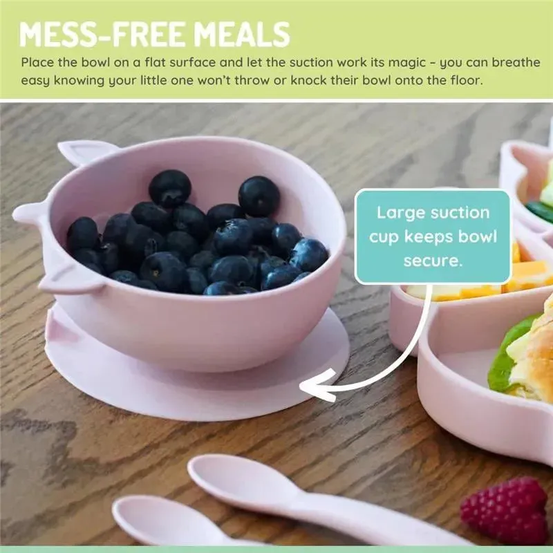 Melii - Silicone Suction Bowls for Babies and Toddlers, 10.1 oz - 2 Pack, Unicorn Pink - Image 5