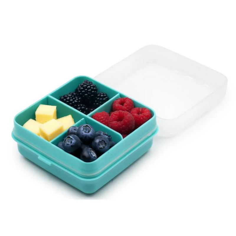 Melii Snackle Box 4 Compartment Petite, Blue