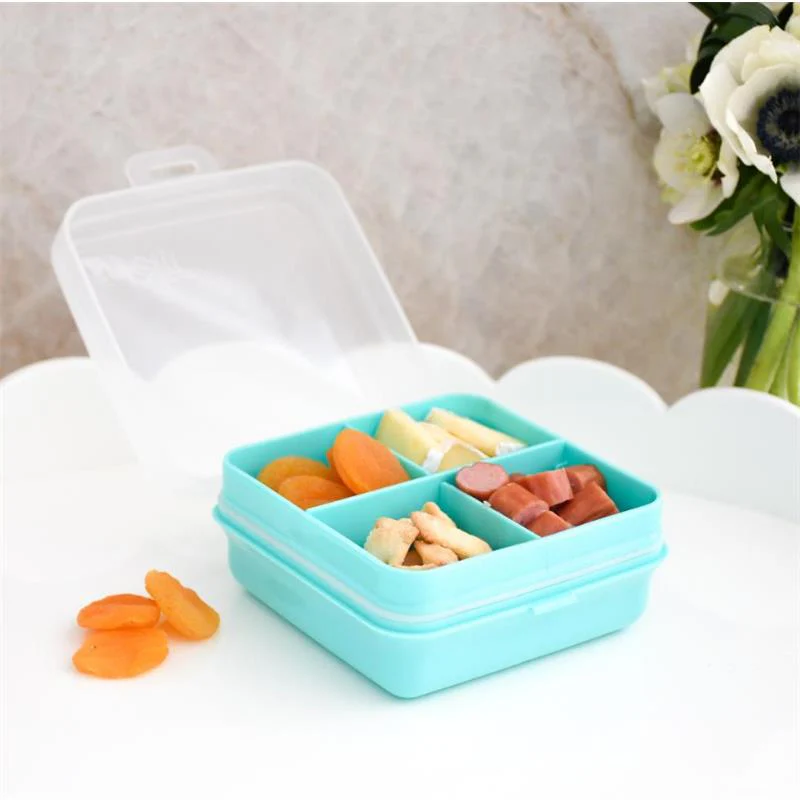 Melii Snackle Box 4 Compartment Petite, Blue - Image 5