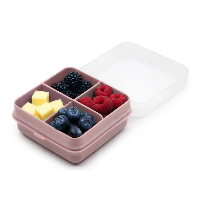 Melii - Snackle Box 4 Compartment Petite Pink