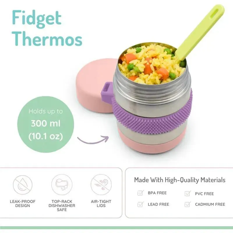 Melii - Stainless Steel Food Jar, 10.1oz, Double Walled, Vacuum Insulated, Pink, Purple, Grey - Image 3