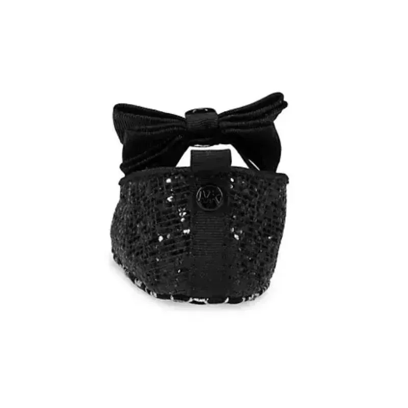 Michael Kors Baby - Girl Day Flats, Black Shimmer - Image 2