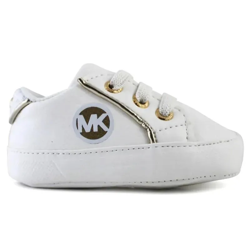 Michael Kors Baby - Girl Jem Poppy Logo Detail Sneakers, White